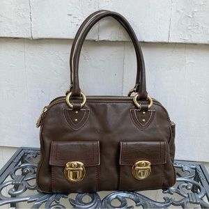 Marc Jacobs Blake brown leather Satchel Bag!